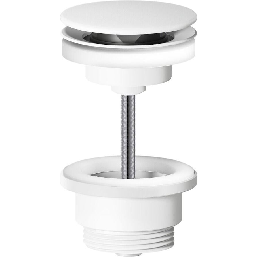 Клапан донный Nobili Click-Clack для раковины 1 1/4" Белый матовый (UIN-AV00110/11WM)