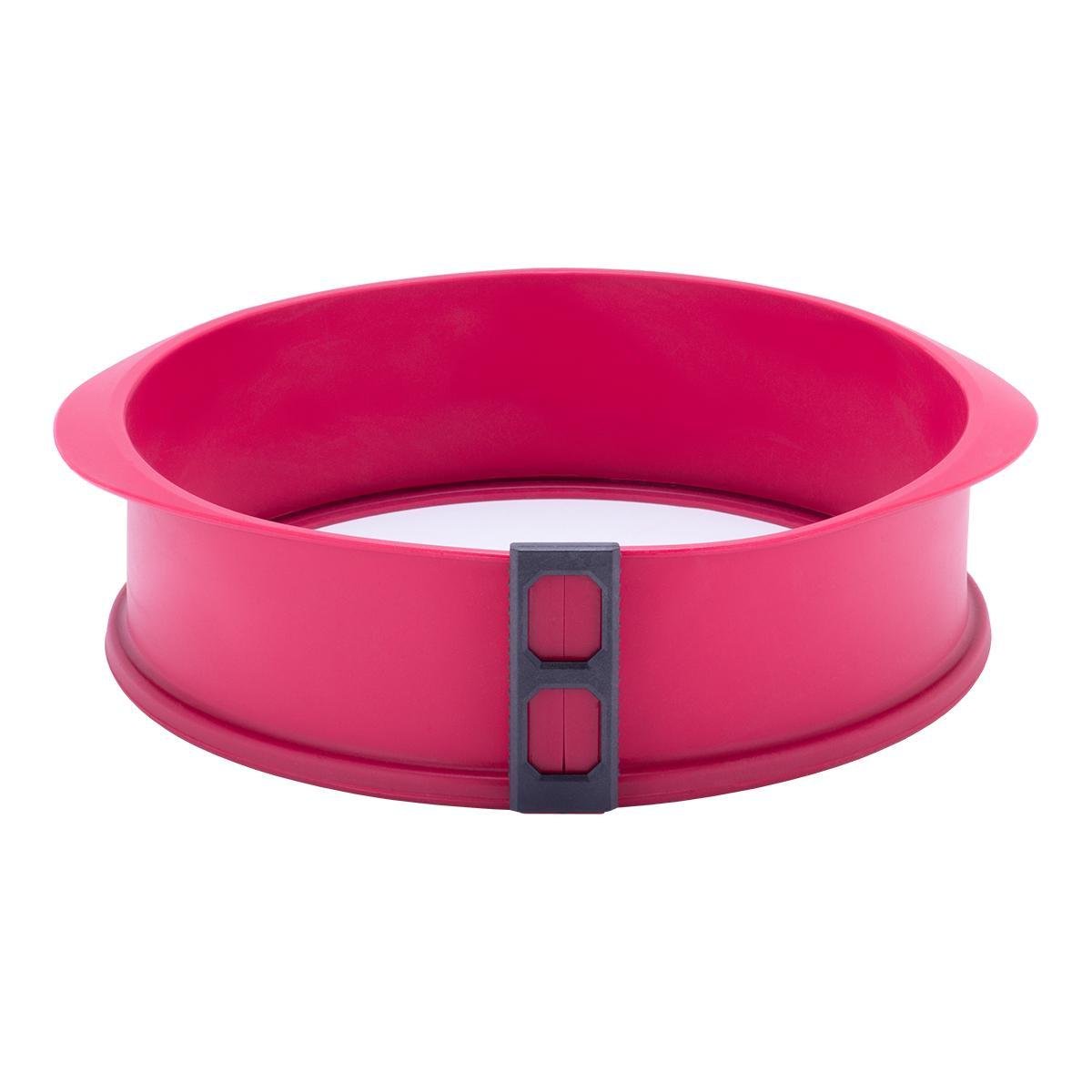 Форма силиконовая круглая Kamille Vizo 26х7 см со стеклянным дном