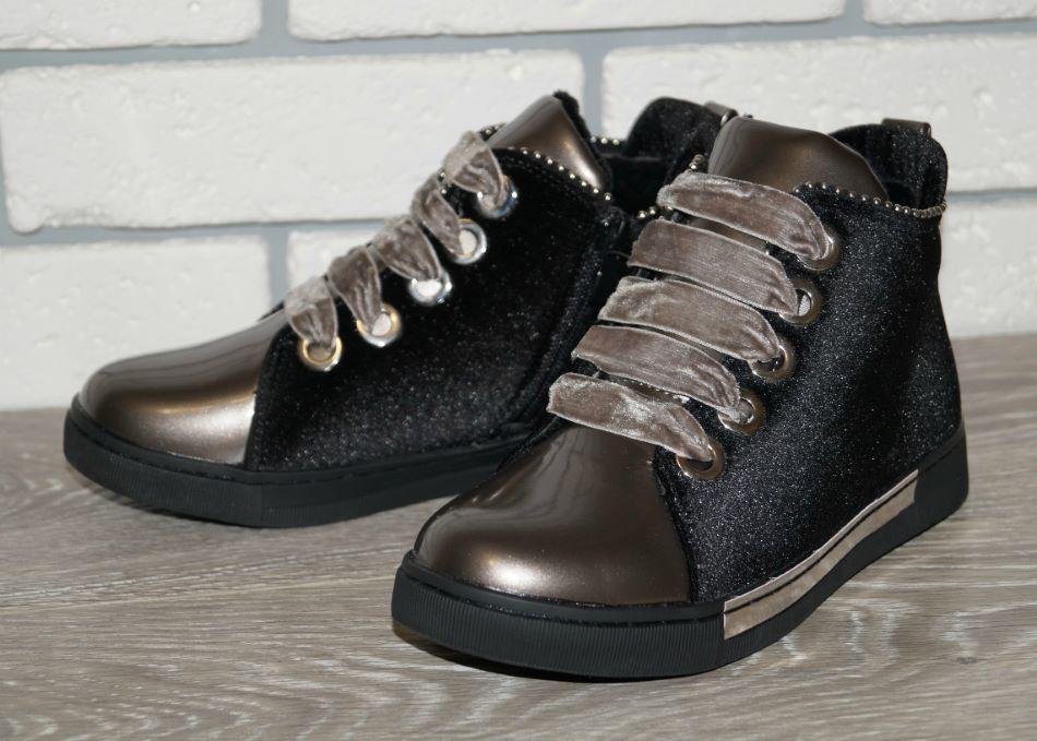 Ботинки демисезонные Kimbo 34 р. 21,5 см Черный/Золотой (30009-34) - фото 3