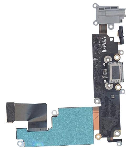 Шлейф разъема питания с аудиоразъемом для Apple iPhone 6 Plus Черный