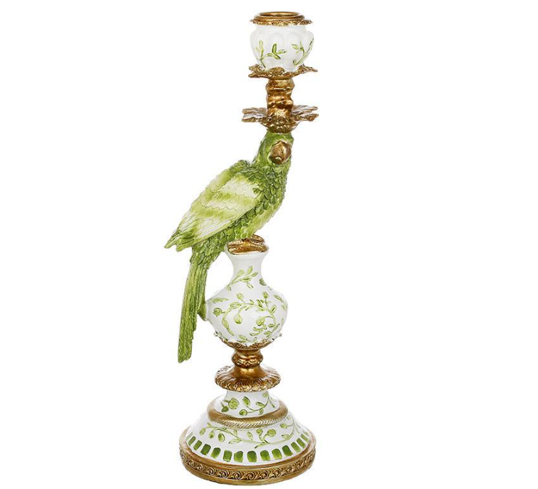 Подсвечник каминный Попугай 28 см