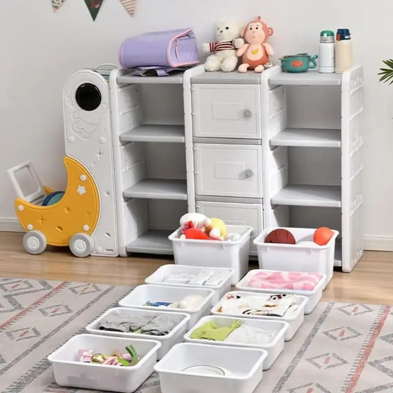 Органайзер для игрушек Lumpurini Lunetta Maxi с контейнерами 3 яруса 179x32x93 см (103dc313) - фото 4 Органайзер для игрушек Lumpurini Lunetta Maxi с контейнерами 3 яруса 179x32x93 см (103dc313) - фото 4