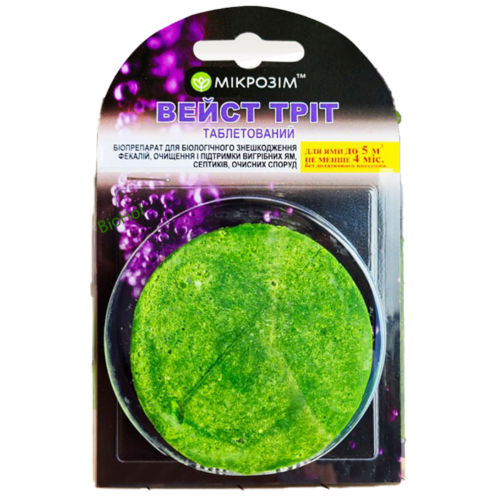 Таблетка для септика і вигрібних ям Вейст Тріт 85 г (3529)