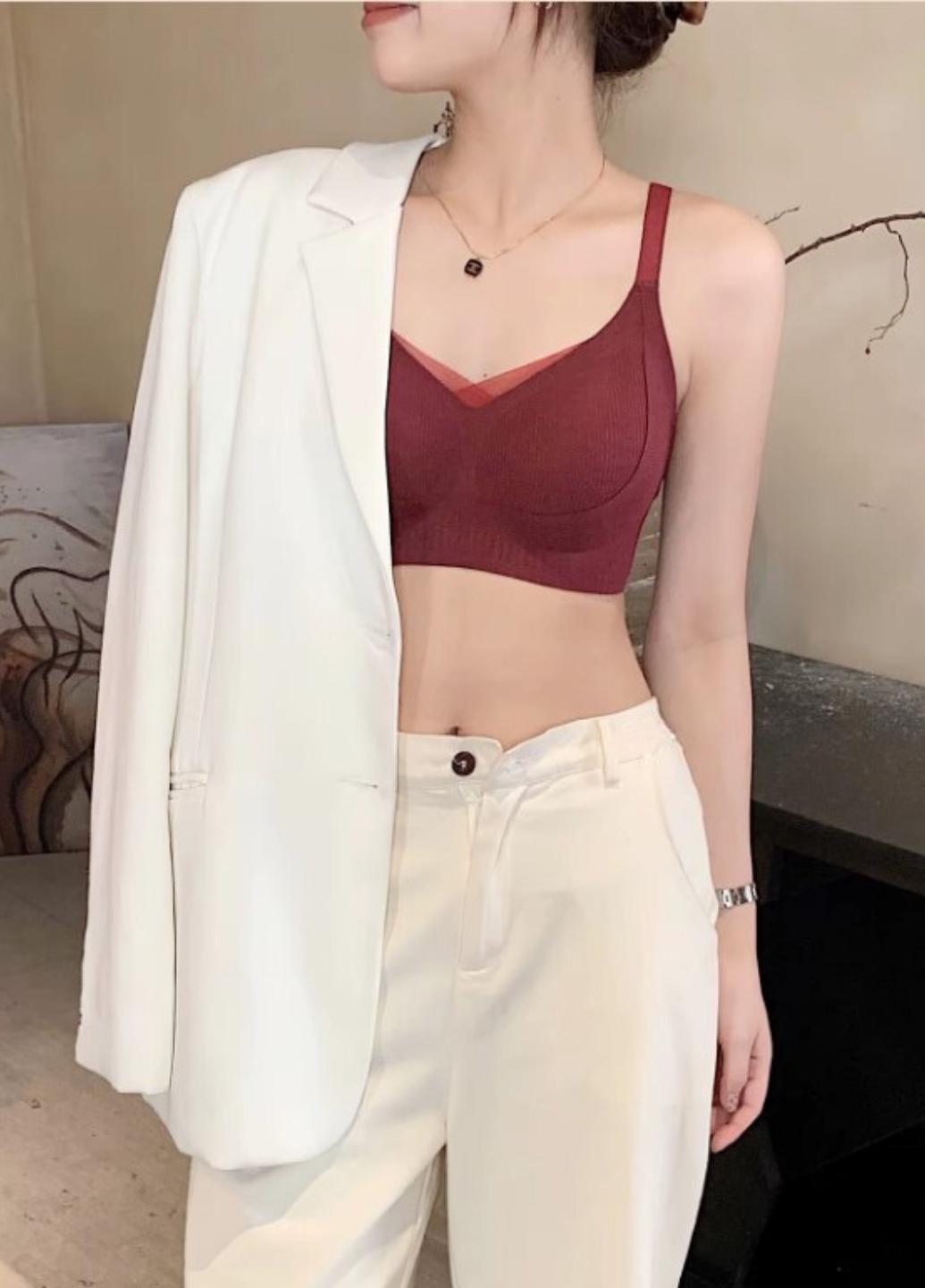 Бюстгальтер женский формованный в рубчик Infinite Comfort M Бордовый (1530-75-01) - фото 8