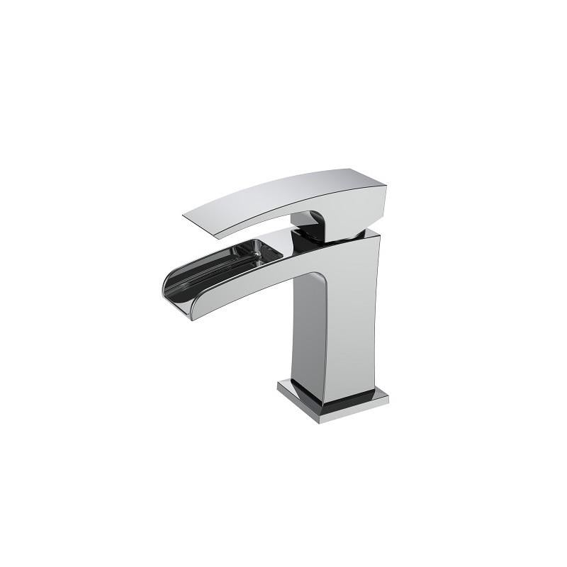 Смеситель для умывальника KOER KB-14007-01 с каскадным изливом Хром (KR3446)