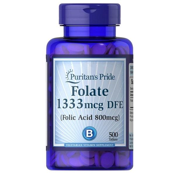 ᐉ Фолиевая кислота Puritan's Pride Folic Acid 800 мкг 500 таб. (000020025)