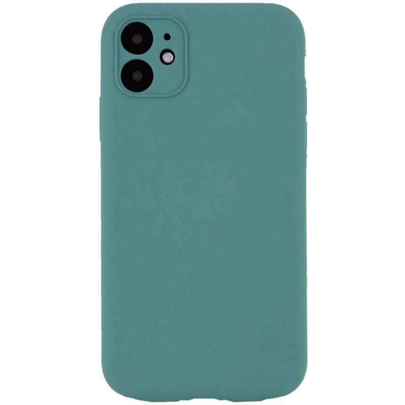 Противоударный чехол Silicone Case Full Camera Protective (AA) NL для Apple iPhone 12 (6.1") Зеленый / Pine green