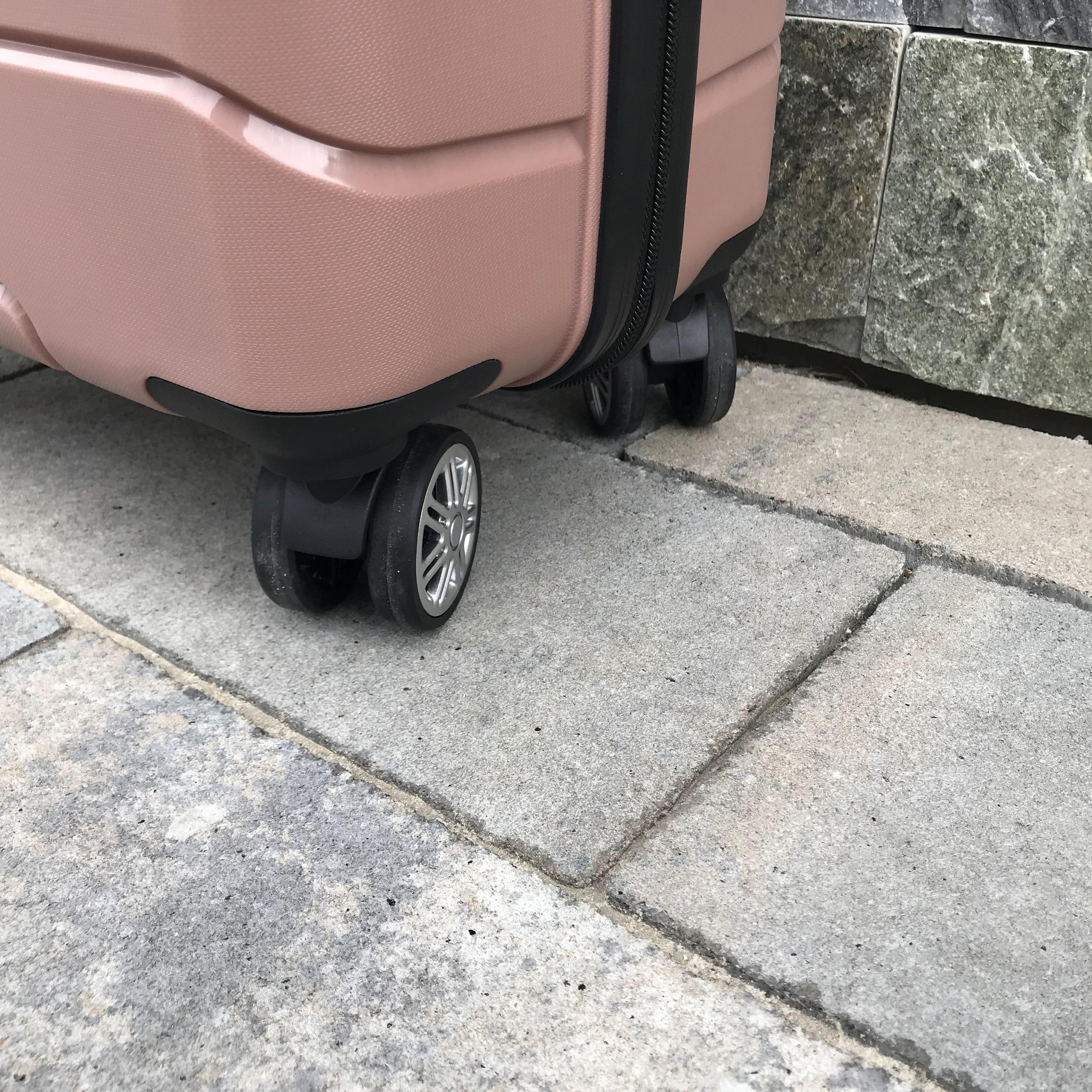 Валіза дорожня з поліпропілену Wings PP05 S Рожеве золото (7040519) - фото 4