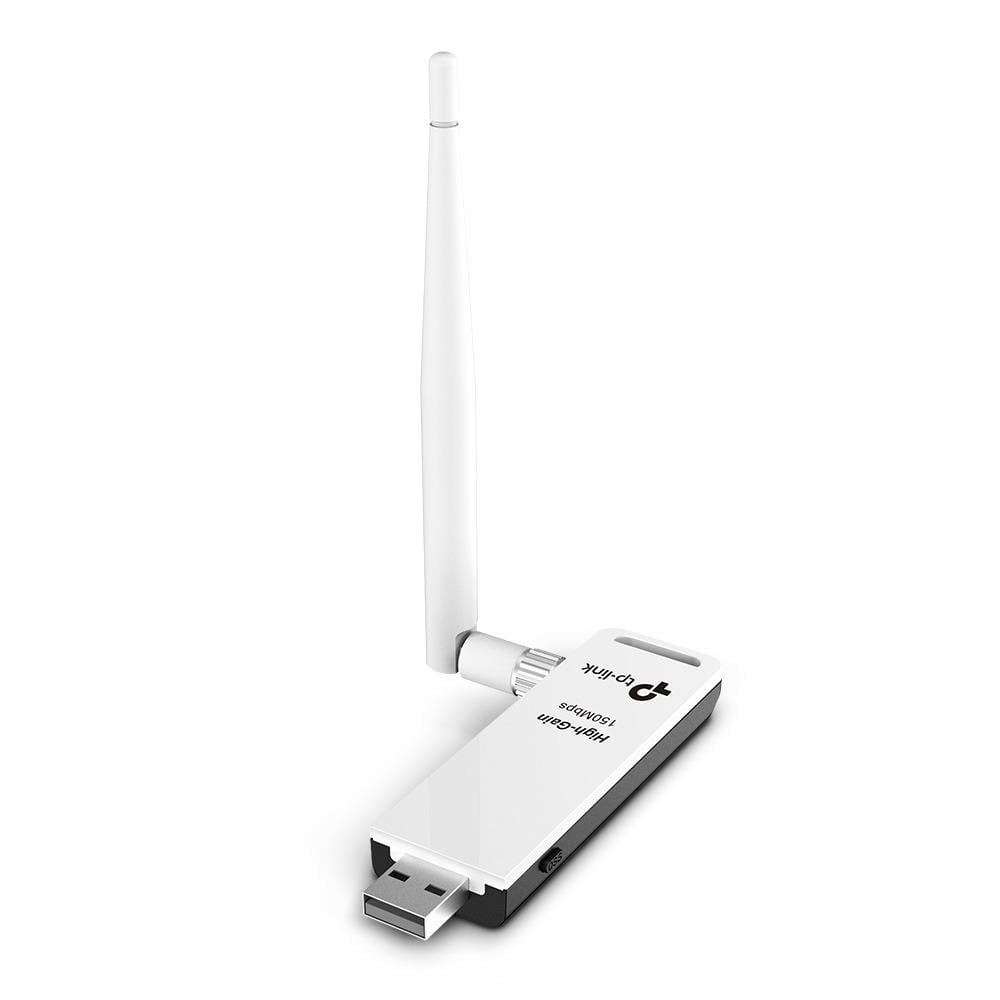 Адаптер сетевой TP-Link TL-WN722N внешний USB 150 Мбит/с Белый (566525) - фото 2