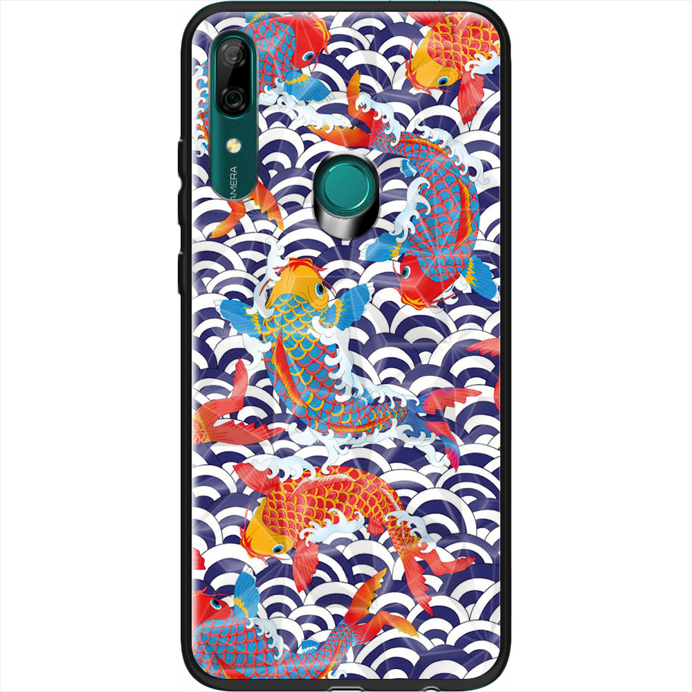 Чехол Boxface Huawei P Smart Z Koi Fish Черный силикон с призмой (37381-up2477-37848)