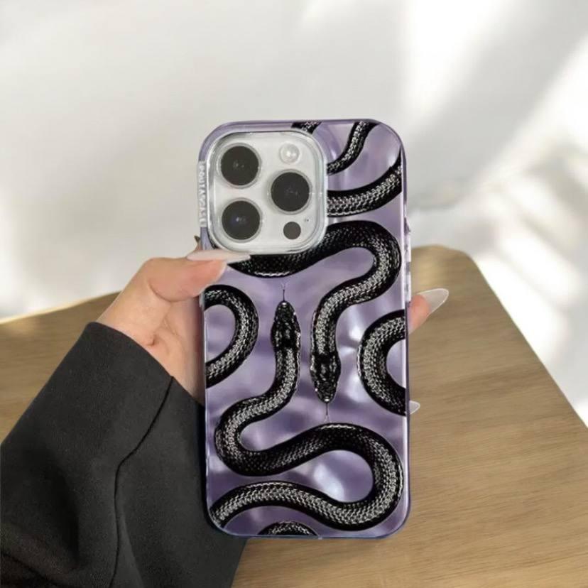 Чохол на Iphone 13 глянцевий Snake, захисний, Фіолетовий