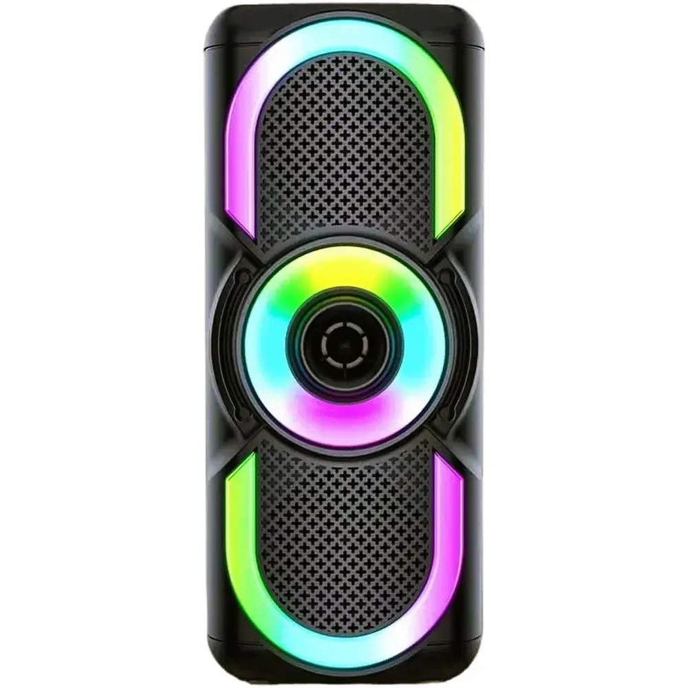 Портативна колонка E‑4203 BT з RGB‑підсвіткою 16 Вт FM/USB/AUX (ML-05182)