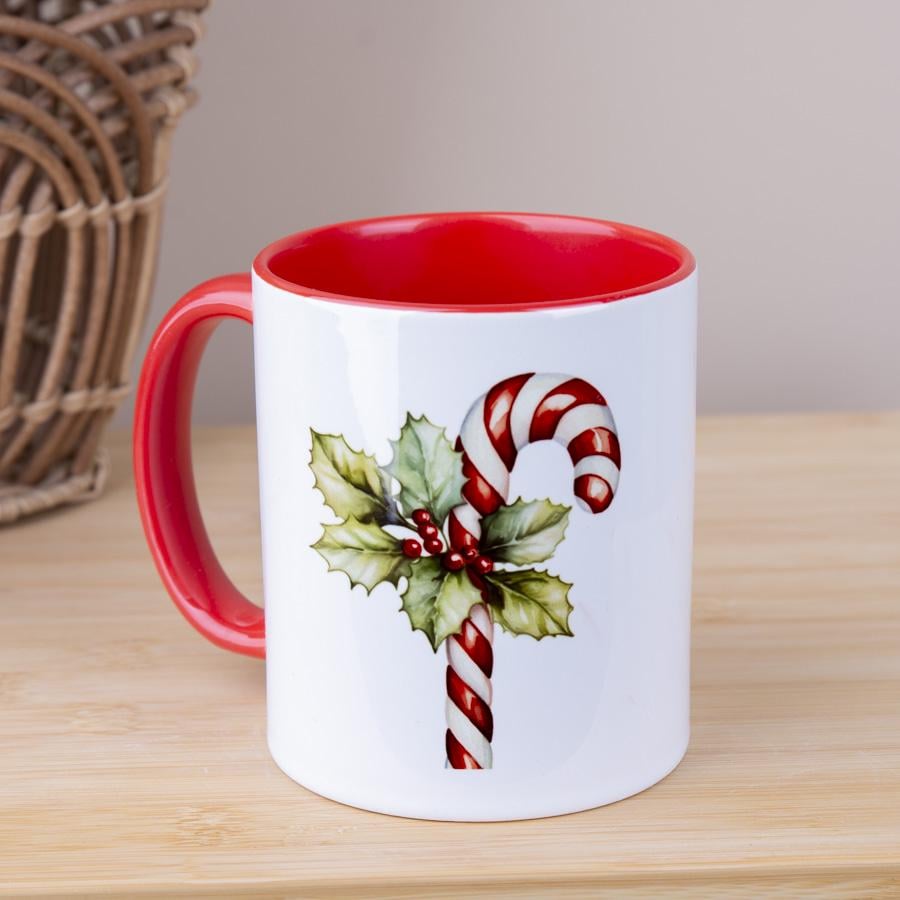 Чашка керамическая Рождественский леденец (2240-4)