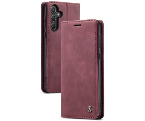 Чохол - книжка CaseMe для Samsung Galaxy S24 FE Бордовий