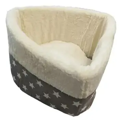 Лежанка для собак и кошек с мягким бортиком 40х30 см