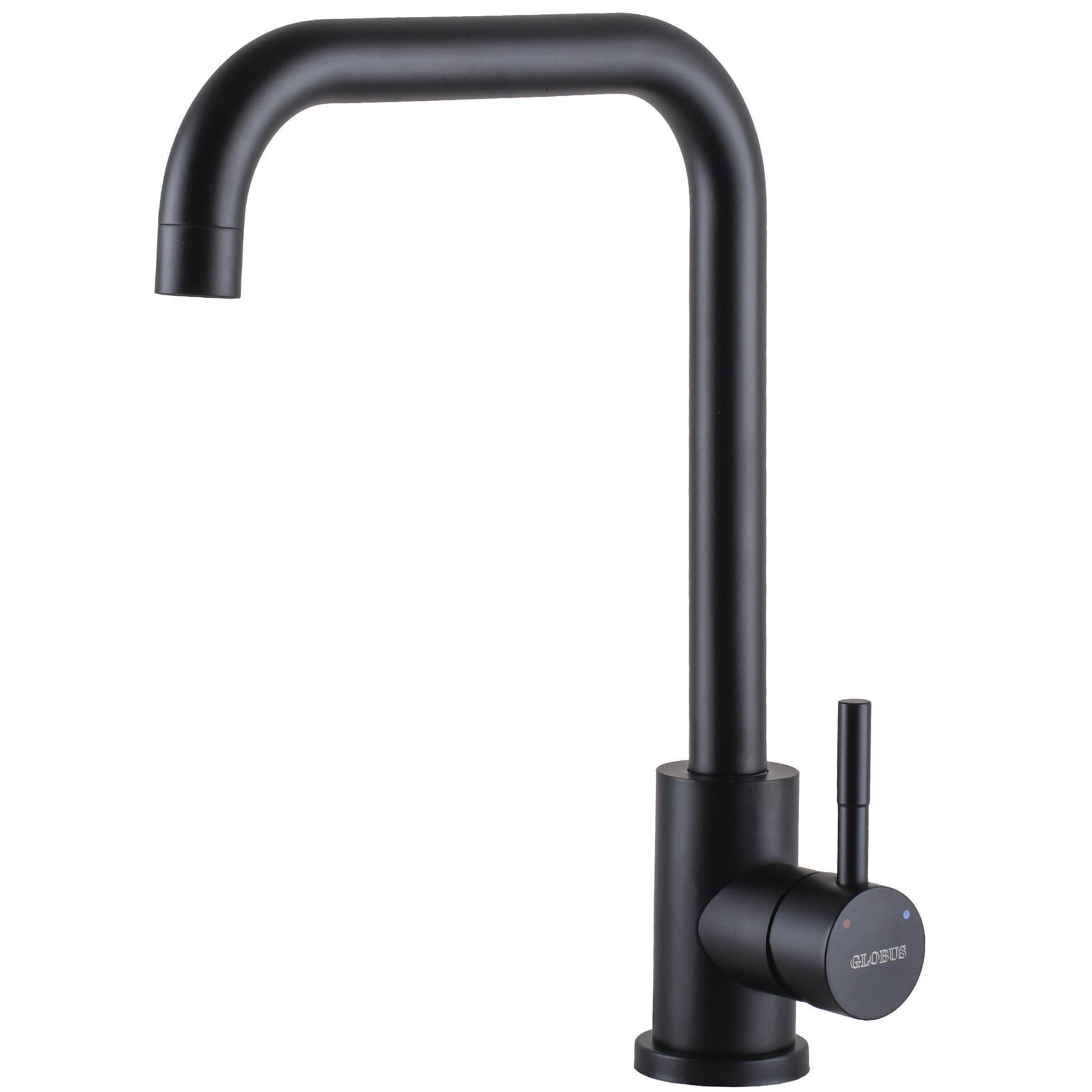 Змішувач для кухні GLux ALPEN SBT1-203L-BB Чорний (24953)