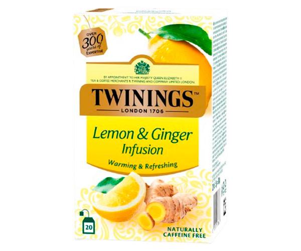 Чай фруктовый Twinings лимон и имбирь 20 пакетиков (twn1017) Чай фруктовый Twinings лимон и имбирь 20 пакетиков (twn1017)