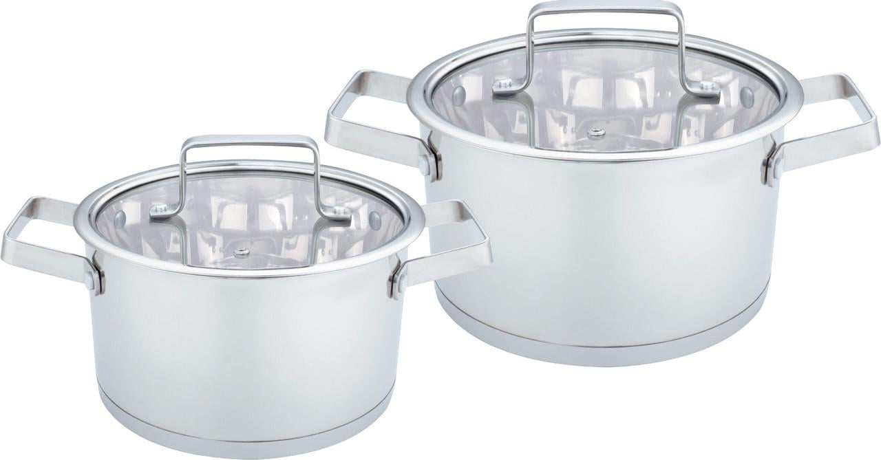 Набор кастрюль Benson BN-683 из нержавеющей стали 2,6 л 4,7 л 4 пр.