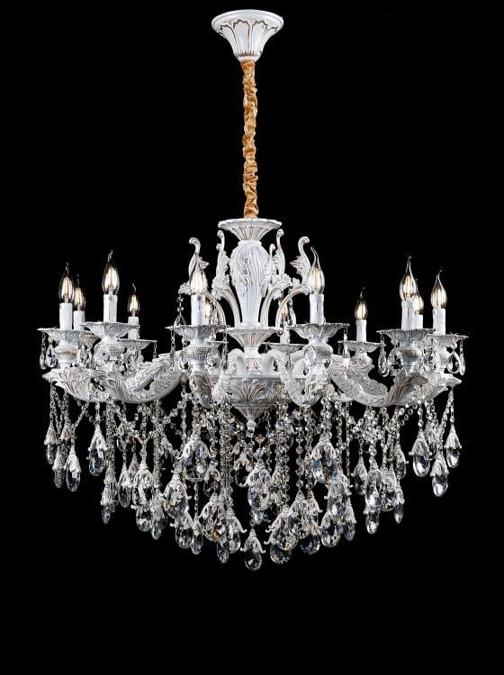 Люстра свеча Ray L77515/12 WT+GD (IR007163)