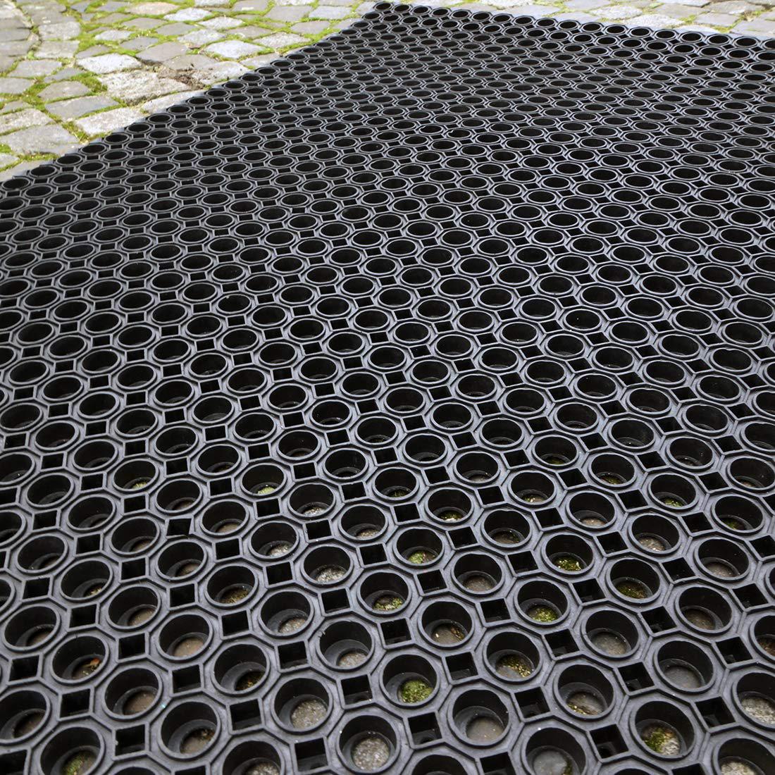 Брудозахисний килим Октагон комірчастий гумовий 1000х1500х22 мм - фото 3 Брудозахисний килим Октагон комірчастий гумовий 1000х1500х22 мм - фото 3