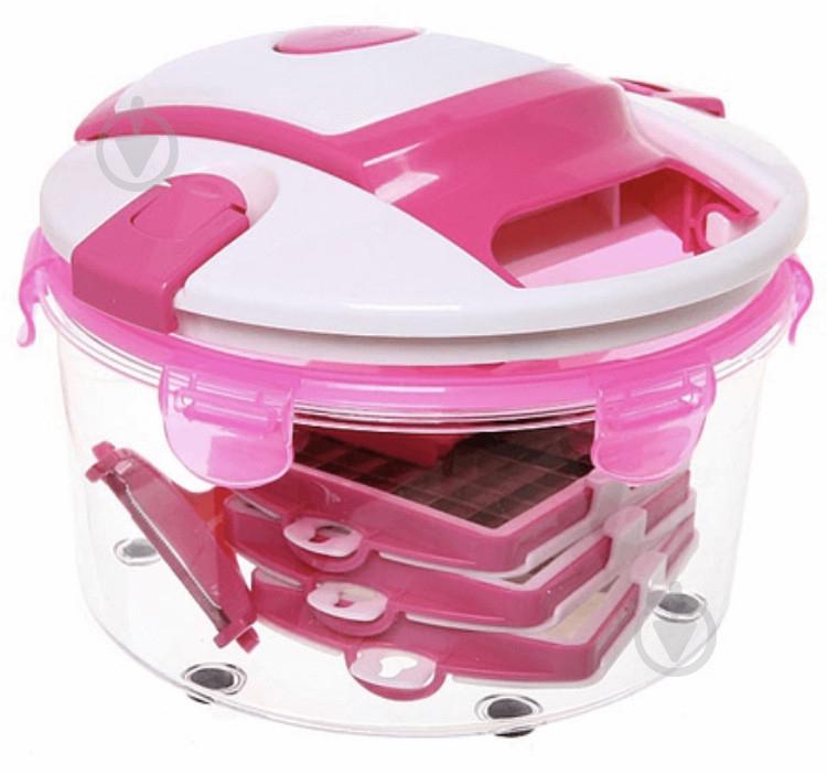 Овощерезка Salad Chef Smart Multi 13 в 1 Розовая (300467) - фото 1 Овощерезка Salad Chef Smart Multi 13 в 1 Розовая (300467) - фото 1