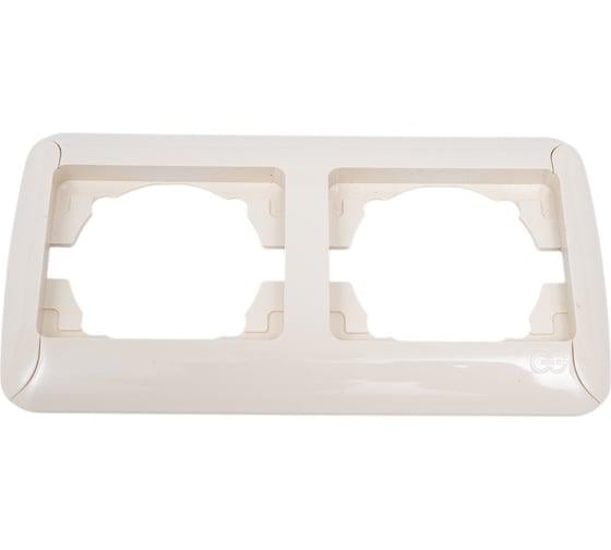 Рамка двомісна Gunsan Fantasy 1231264000141 Кремовий - фото 1 Рамка двомісна Gunsan Fantasy 1231264000141 Кремовий - фото 1
