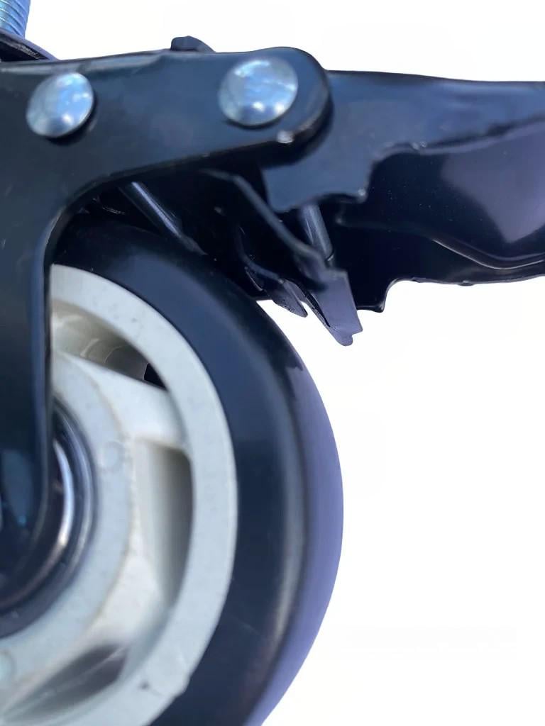 Ролик поворотный с тормозом с болтом М12 d 75 мм (2350132907) - фото 4 Ролик поворотный с тормозом с болтом М12 d 75 мм (2350132907) - фото 4