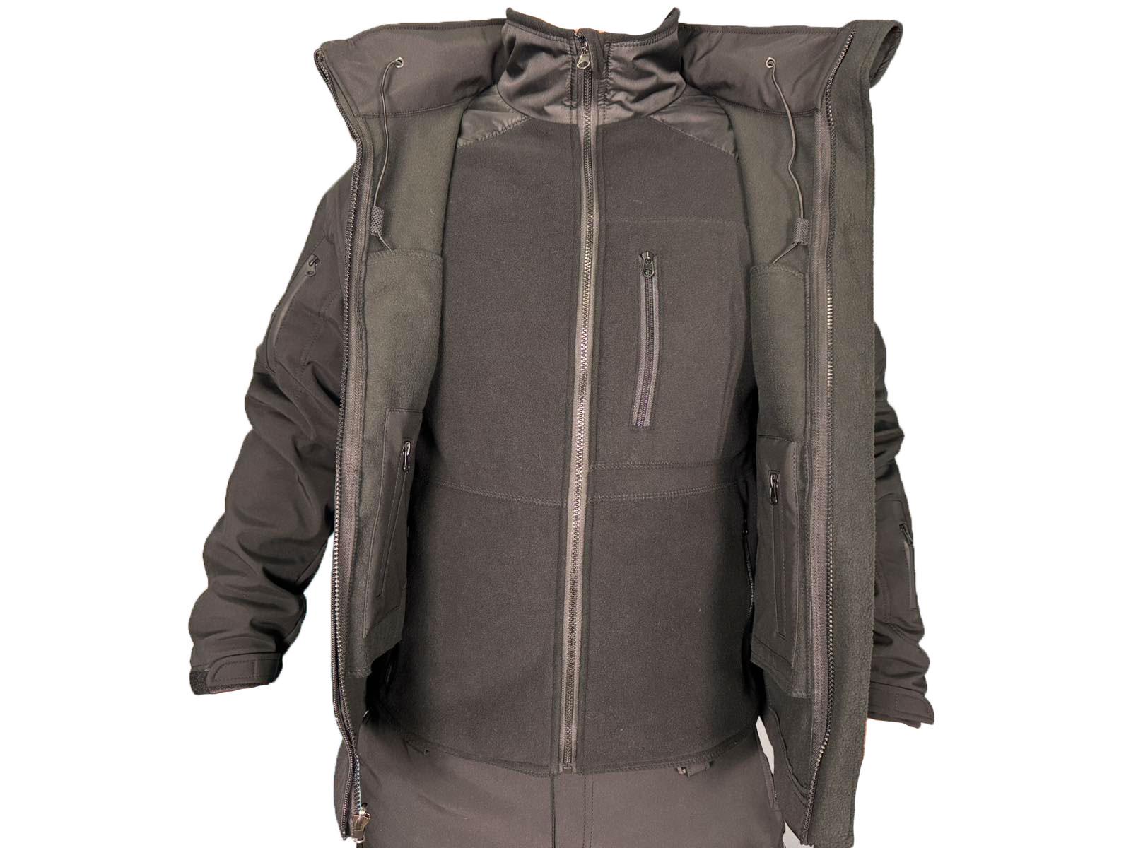 Куртка Pancer Protection Soft Shell с флис кофтой р. 58 Черный (357563658) - фото 6