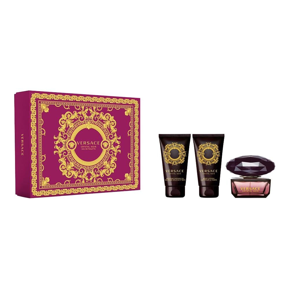 Туалетна вода для жінок Versace Crystal Noir 50 мл з гелем для душа 50 мл та бальзам для тіла 50 мл (18778368)