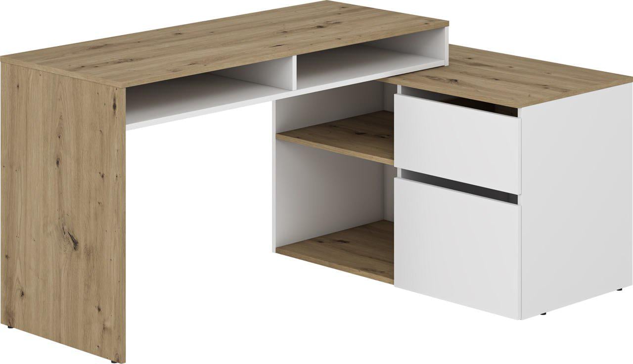 Стол письменный/компьютерный Win Мебель Бостон Нимфея Альба/Дуб Артизан (27734294) - фото 4