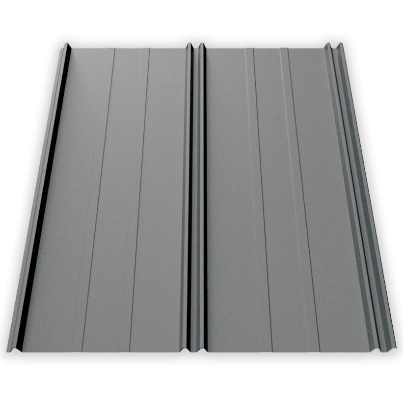 Фальц-настил AKM Zn 100 г/м2 0,43 мм 1120х2000 мм Ral 7024 Графит матовый (30302507)