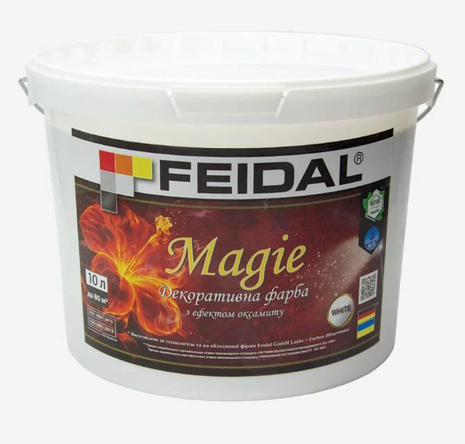 Краска декоративная Feidal Magie с эффектом бархата 10 л Перламутровый - фото 1