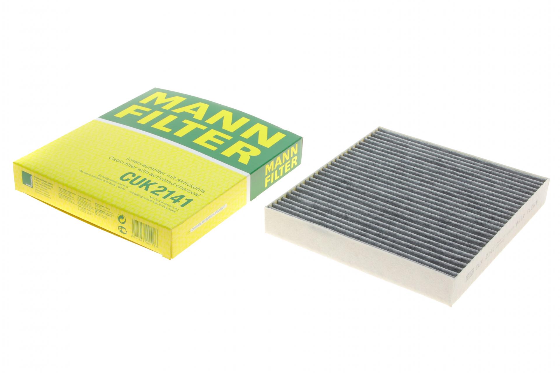Фильтр салона Mann-Filter для Citroen C4 12-/Mitsubishi L200/Pajero Sport 15-/Lancer/Outlander 07- угольный (CUK 2141) Фильтр салона Mann-Filter для Citroen C4 12-/Mitsubishi L200/Pajero Sport 15-/Lancer/Outlander 07- угольный (CUK 2141)