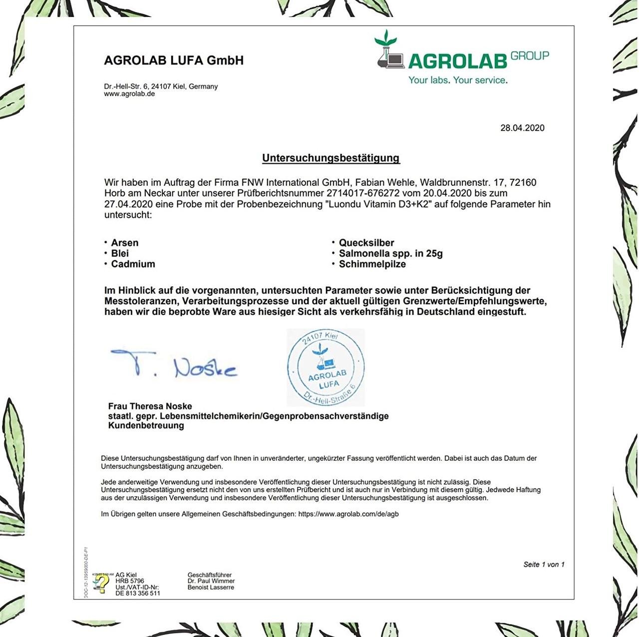 Витамин Luondu D3иK2 200 мкг 180 капсул (50092742) - фото 5 Витамин Luondu D3иK2 200 мкг 180 капсул (50092742) - фото 5