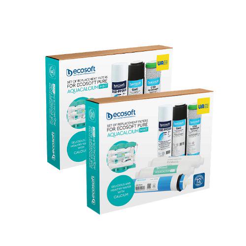 Набор картриджей Ecosoft для фильтра обратного осмоса Aquacalcium - фото 2 Набор картриджей Ecosoft для фильтра обратного осмоса Aquacalcium - фото 2