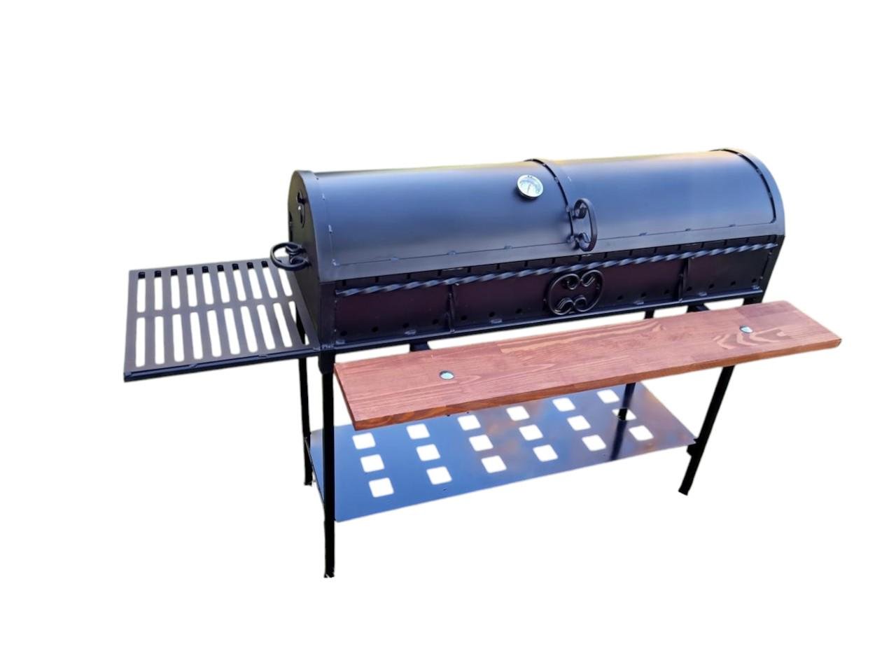 Гриль-мангал на зі сталі з кришкою на весь мангал 4 мм 20 шампурів (2342067980)