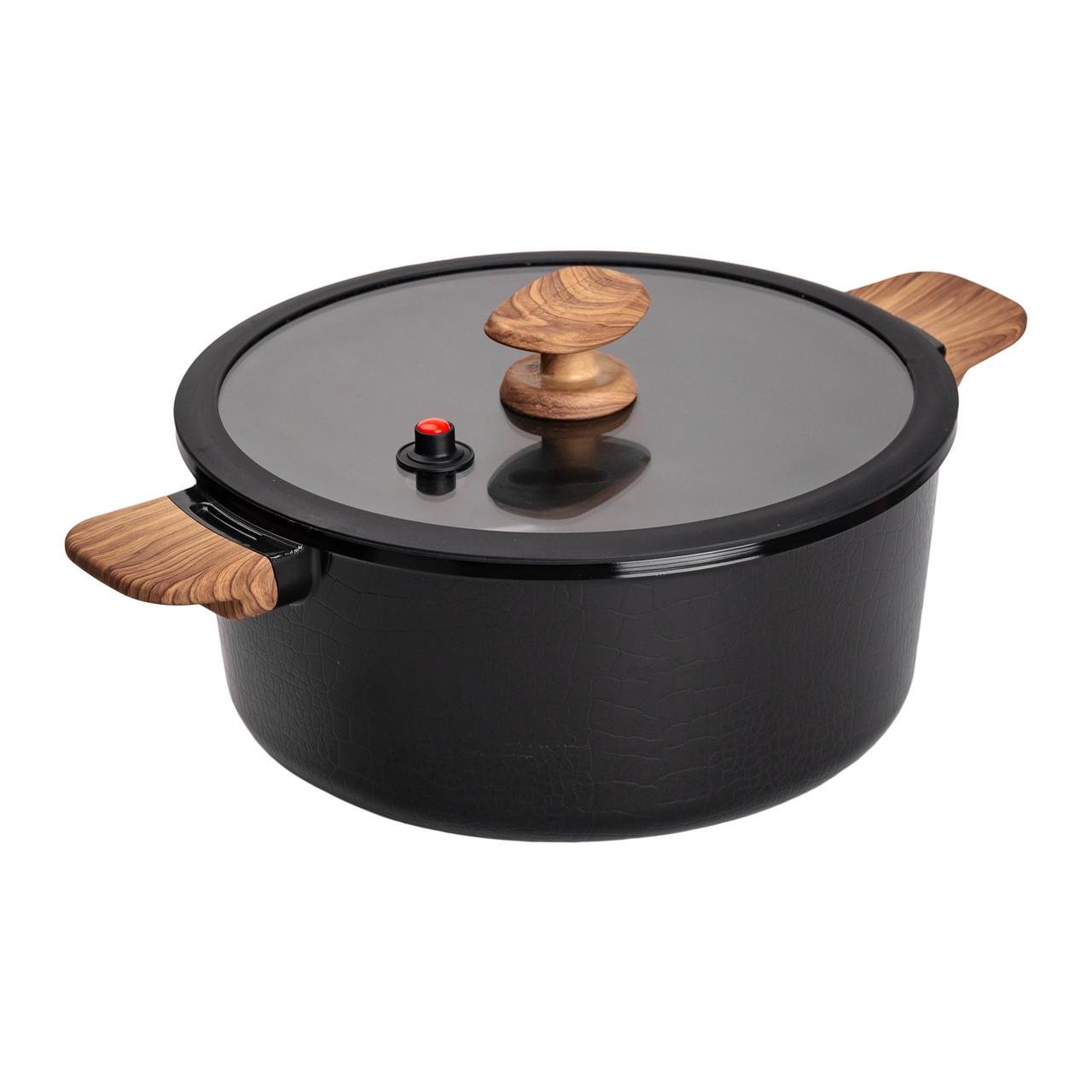 Кастрюля алюминиевая MGC с керамическим антипригарным покрытием 6,9 л 28 см Черный (HP-4-454B)