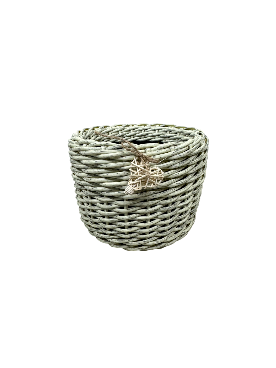 Кашпо из искусственного ротанга ручной работы 5 л Айвори (327412) - фото 1 Кашпо из искусственного ротанга ручной работы 5 л Айвори (327412) - фото 1