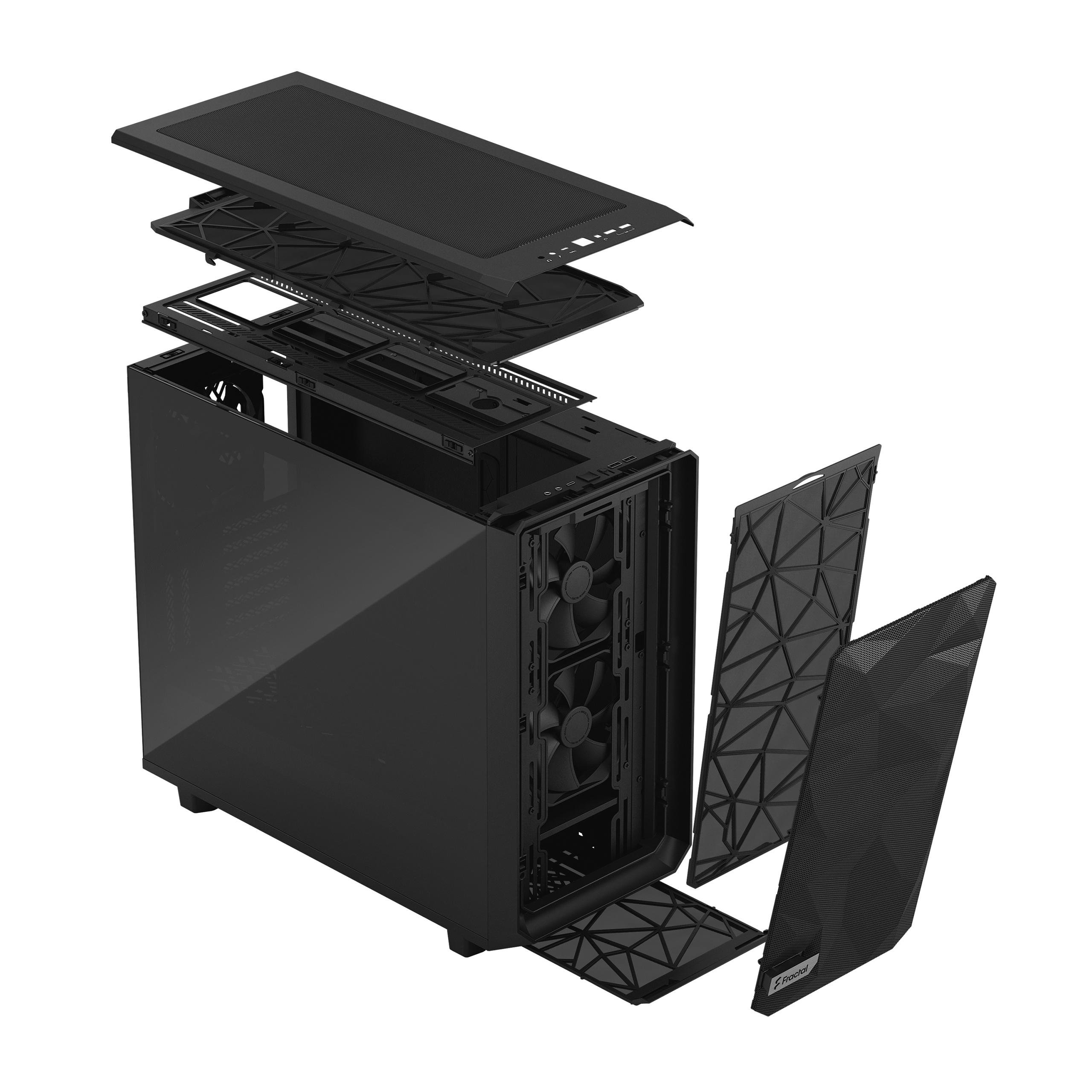 Корпус для компьютера Fractal Design Meshify 2 Dark Tempered Glass (12133326) - фото 9