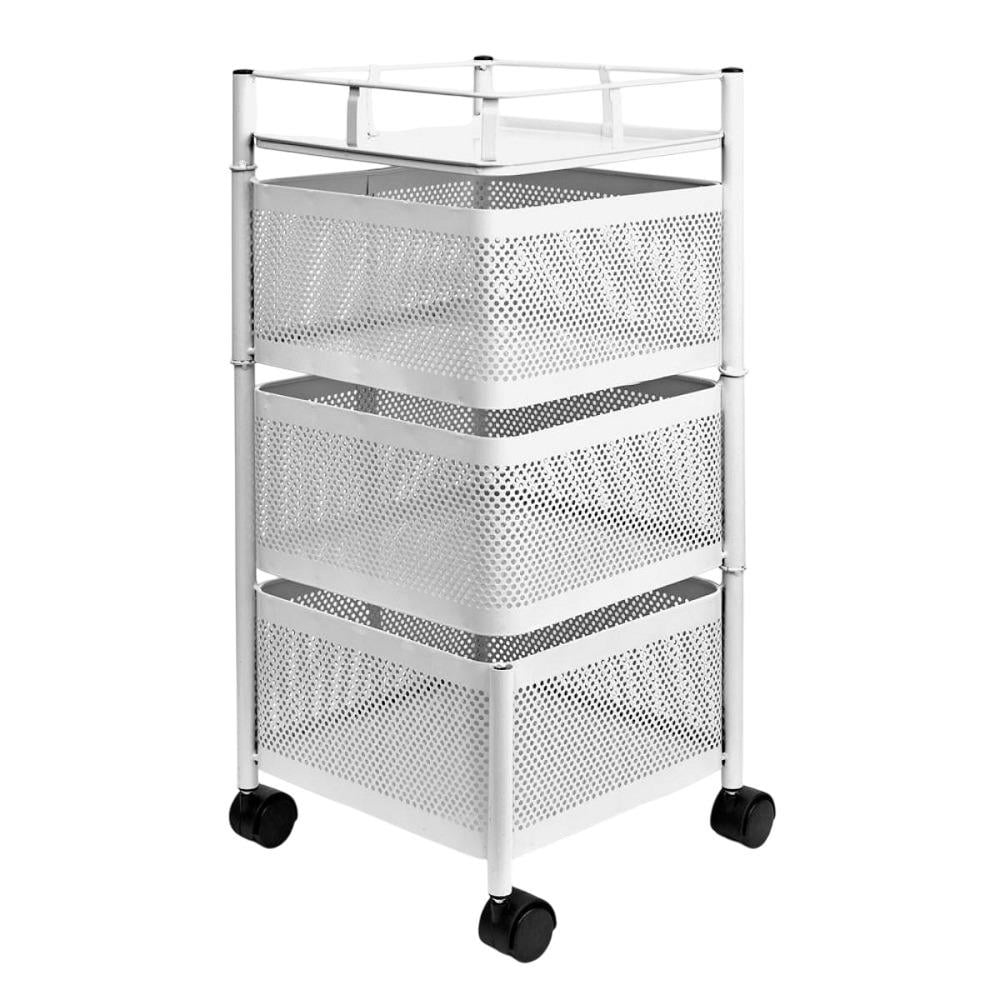 Етажерка на колесах Cube 3 яр 27х27х65 см (R100111-W)