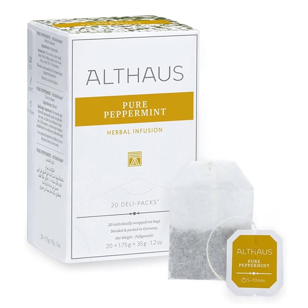 Чай травяной пакетированный Althaus Pure Peppermint Deli Packs 20 пакетиков по 1,75 г