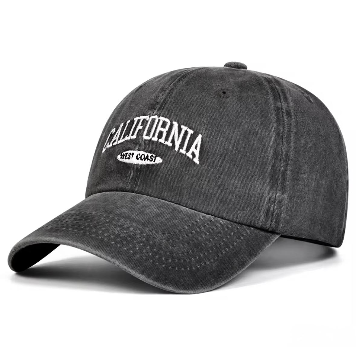 Кепка унисекс Wuke логотип California с изогнутым козырьком One size Черный (B736)