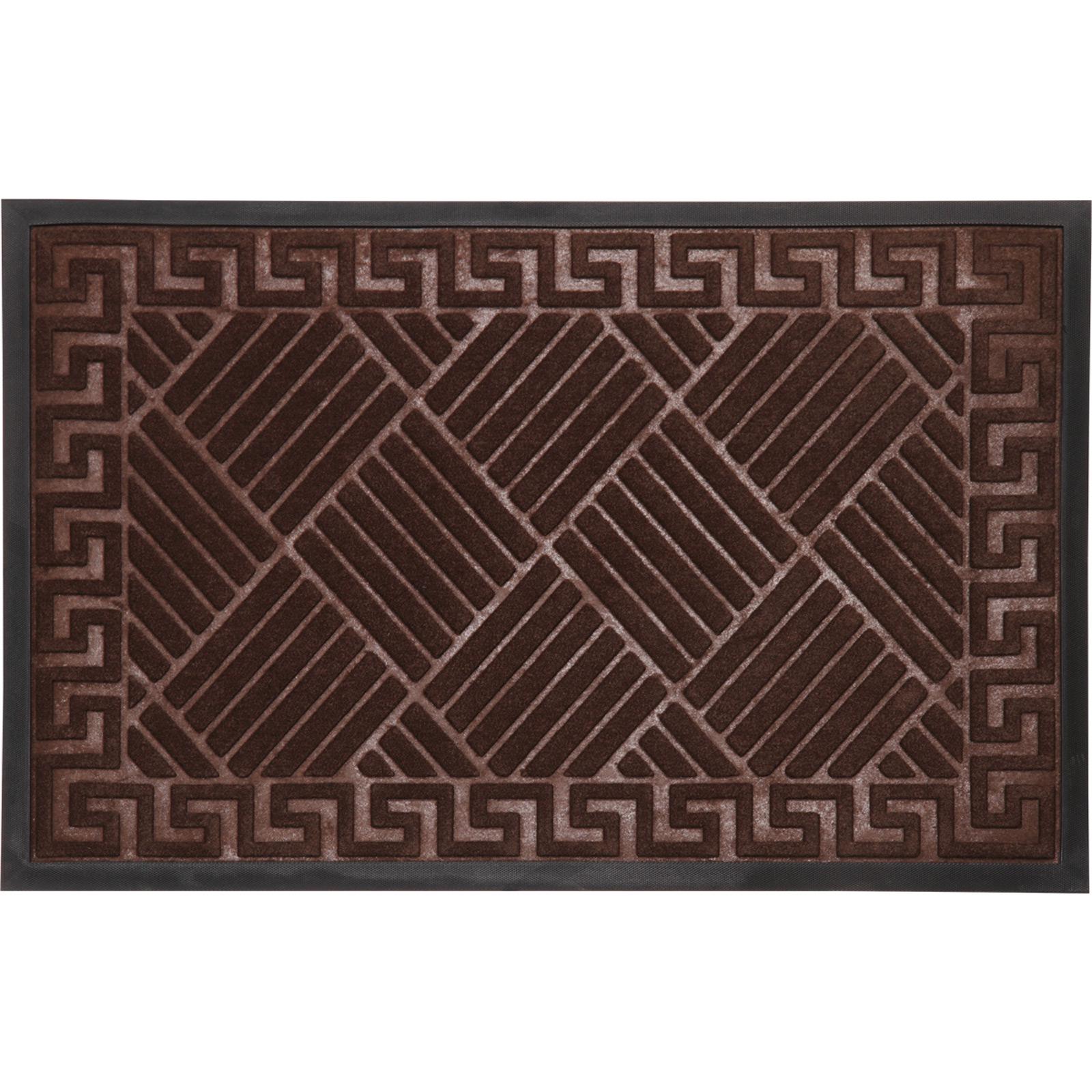 Килимок придверний Relana MX Geometry 60x90 см прямокутний Коричневий (00-00010804) Килимок придверний Relana MX Geometry 60x90 см прямокутний Коричневий (00-00010804)