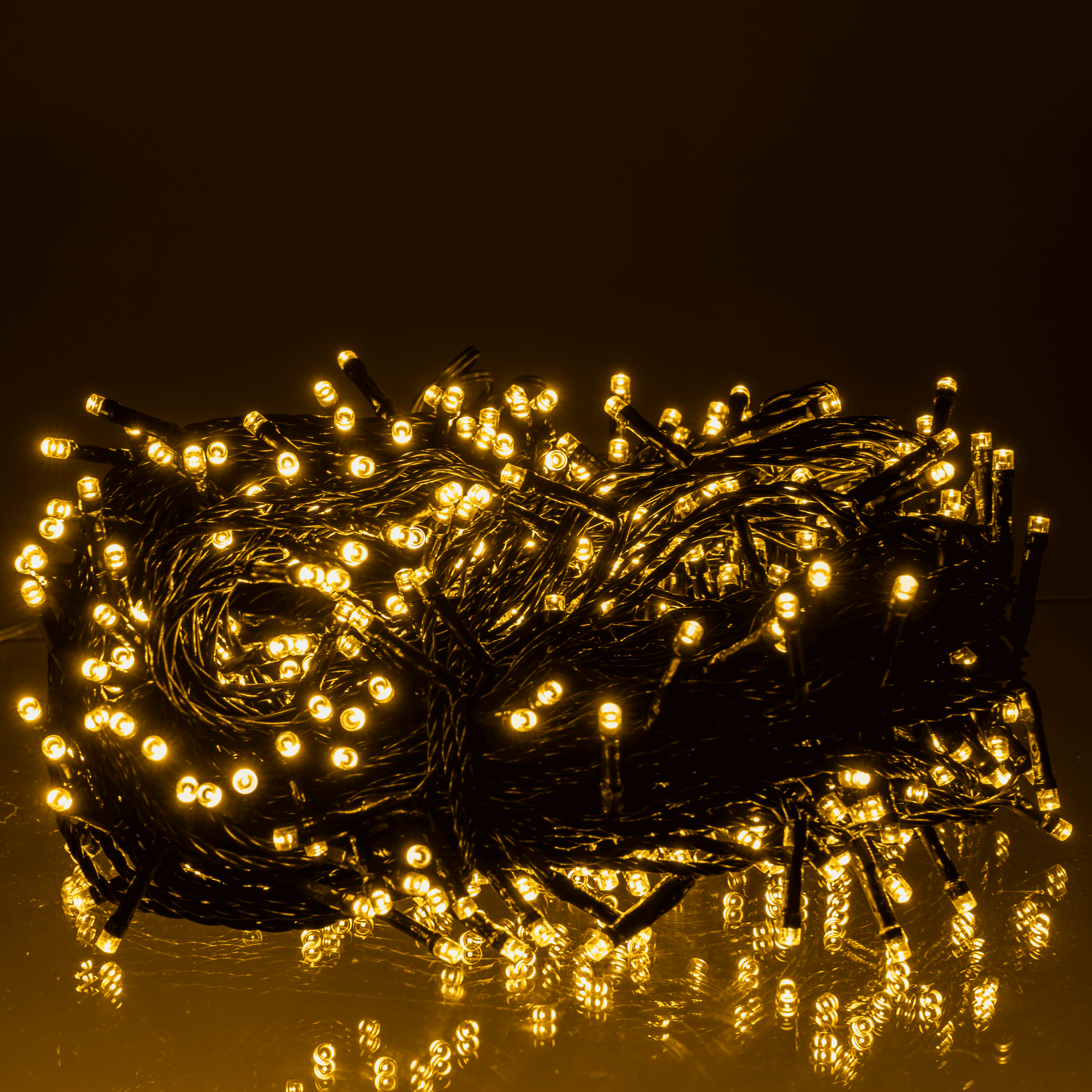 Гірлянда мережева новорічна нитка вулична Різдвяна фея 50 м 500 LED діодів IP 65 чорний дріт Жовте світло (CF500L50MBY) - фото 9 Гірлянда мережева новорічна нитка вулична Різдвяна фея 50 м 500 LED діодів IP 65 чорний дріт Жовте світло (CF500L50MBY) - фото 9