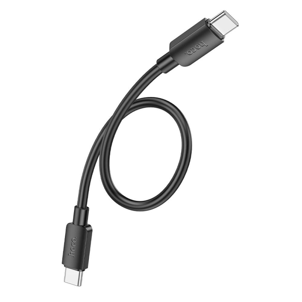 Кабель Hoco X96 Hyper Type-C to Type-C 60W 0,25 м Черный (6942007609449) - фото 2