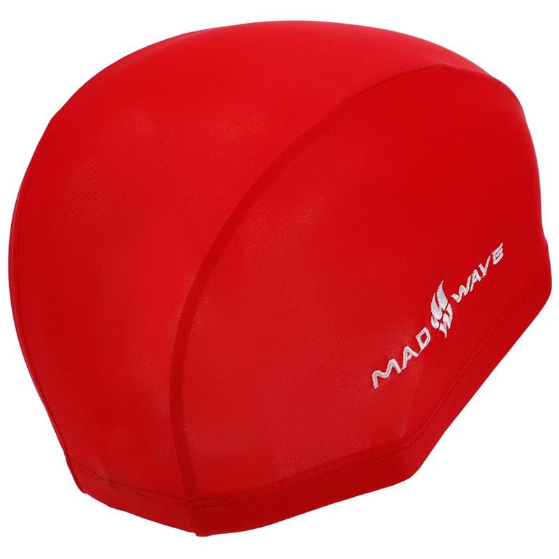 Шапочка для плавання Mad Wave Lycra Junior M052001 Червоний (60444189) - фото 6