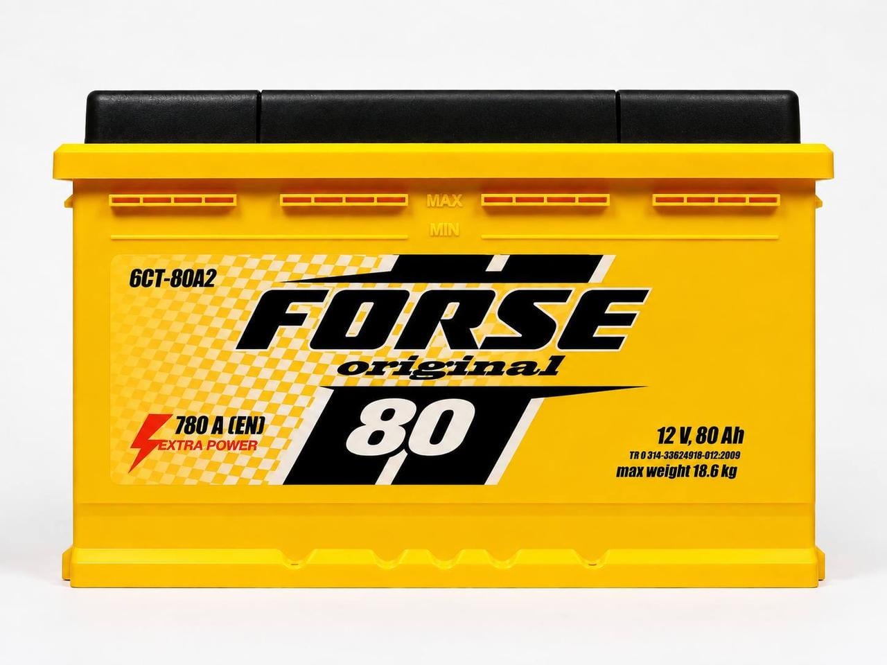 Аккумулятор автомобильный Forse 80 Ah 780A R+ 12V (3210312986)