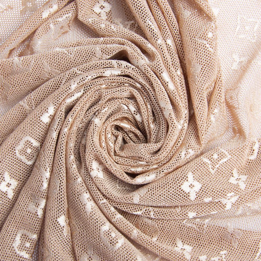 Ткань Сетка LV стрейч Беж (24389)