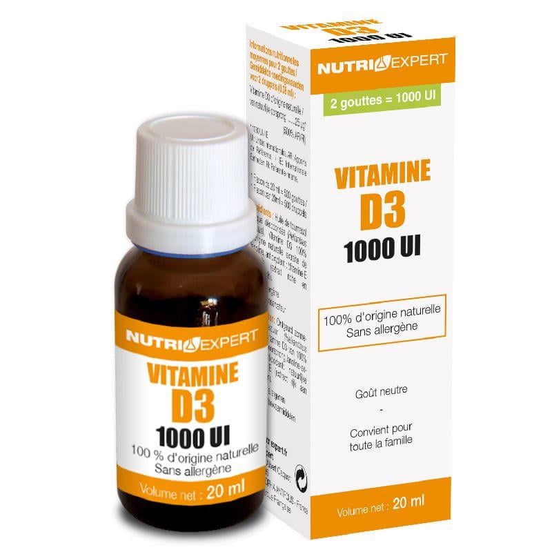 Вітамін D NUTRIEXPERT VITAMINE D3 NATURELLE 1000 UI 20 мл 500 порцій