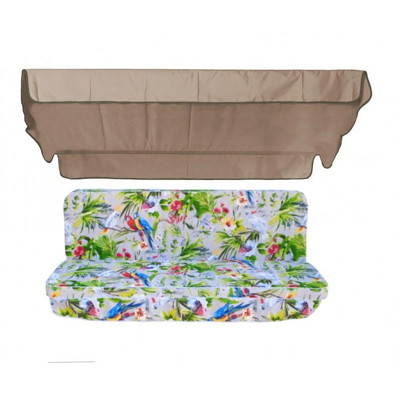 Комплект подушек для качели eGarden Loros Rojo 170x110x6 тент 120x200 Комплект подушек для качели eGarden Loros Rojo 170x110x6 тент 120x200